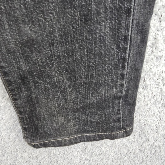 Calvin Klein Skinny Jeans Womens 14 Black Stretch Denim Distressed 38x29 - Picture 7 of 16